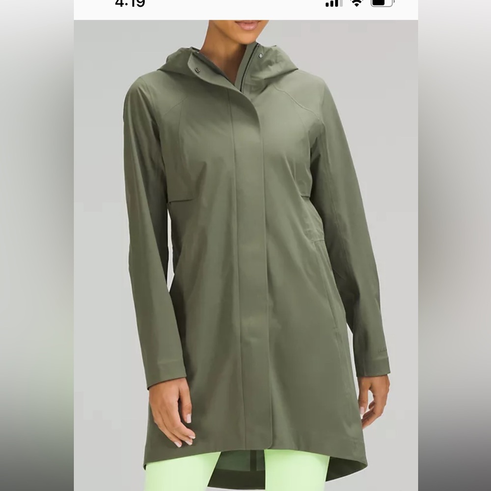 Lululemon brand new with tags rain rebel medium olive size 6